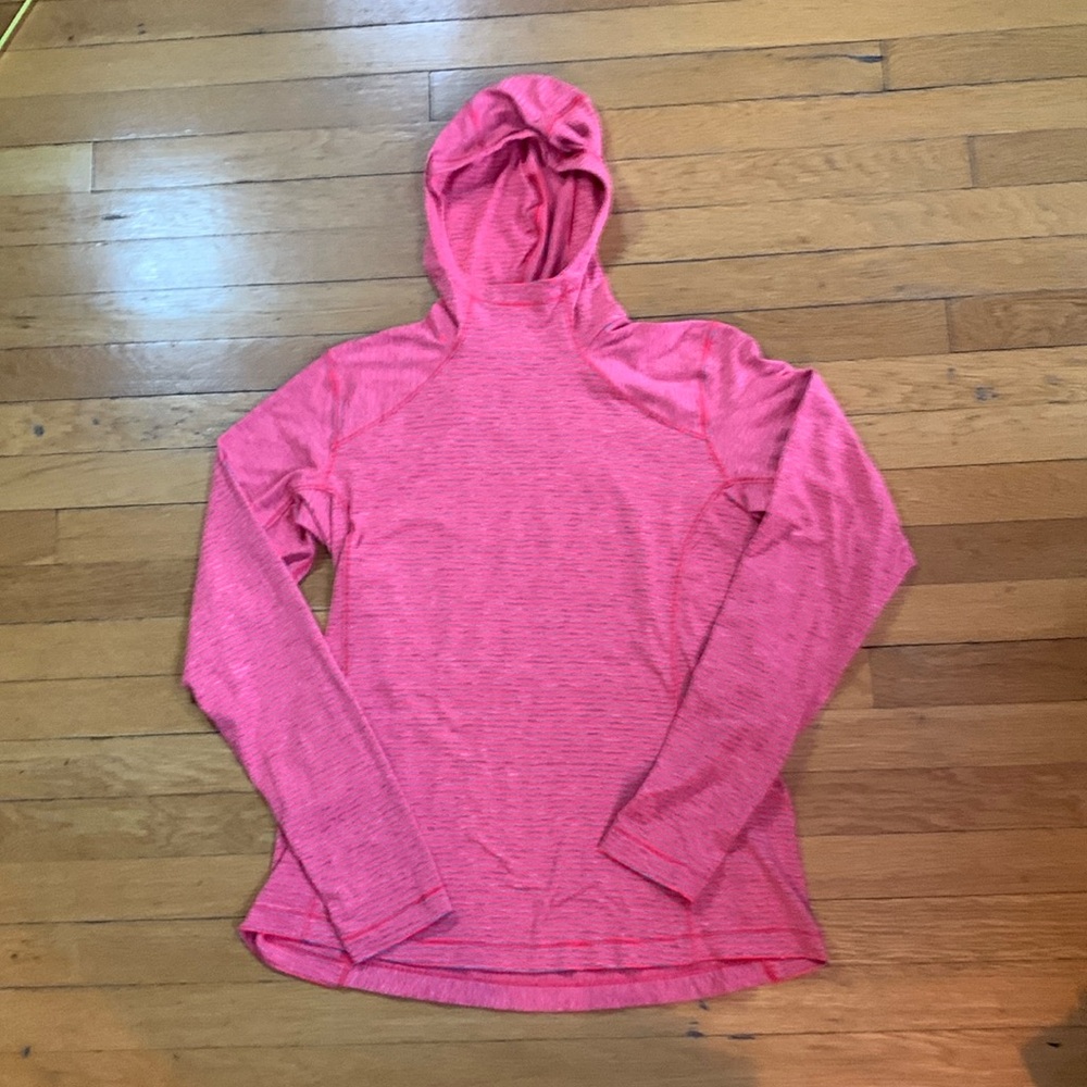 Columbia Women's Light Weight Pullover Hoodie | Medium Orange/Grey | L